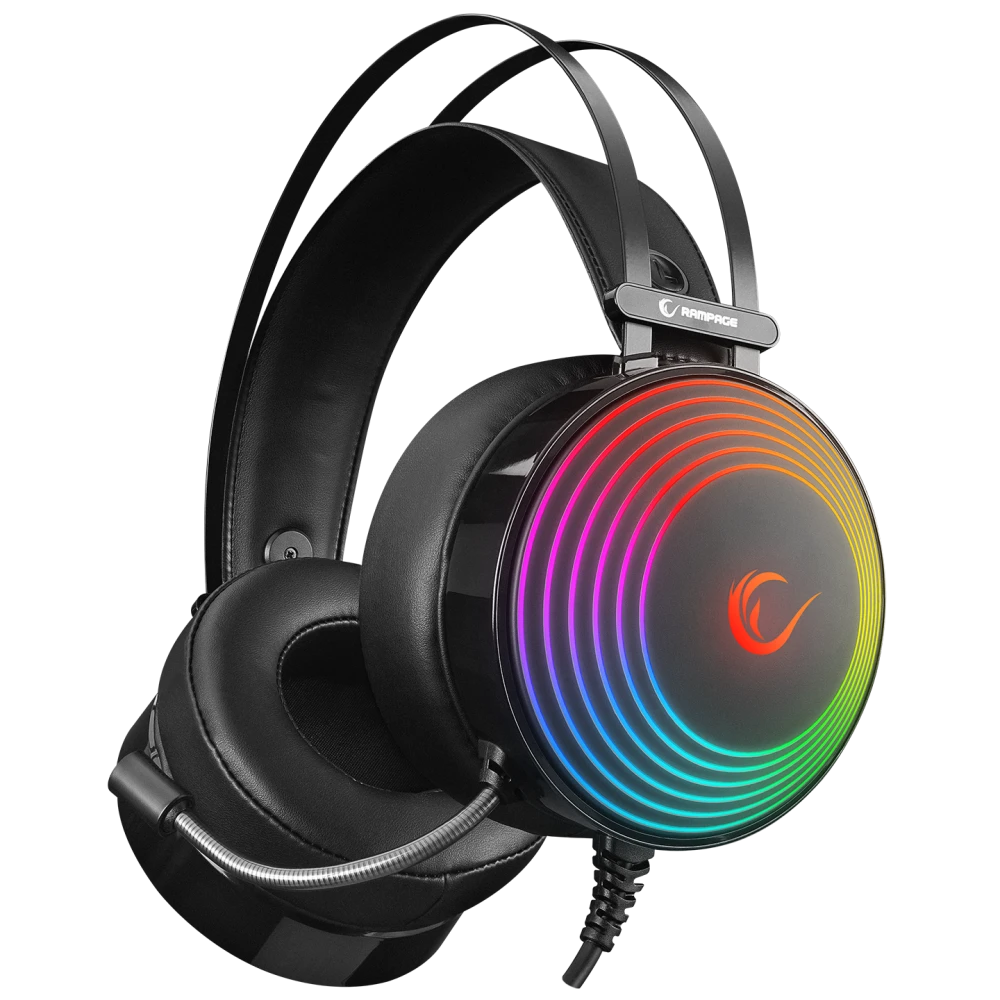 RAMPAGE RM-K97 HELIX RGB Gaming USB 7,1 Version Mikrofonlu Kulaklık