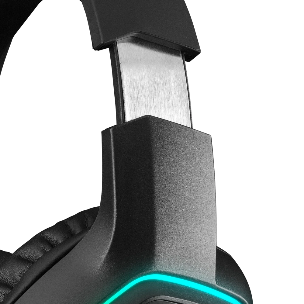 RAMPAGE RM-K33 X-TRACER Gaming Oyuncu USB 7.1 Surround RGB Işık Efek Mikrofonlu